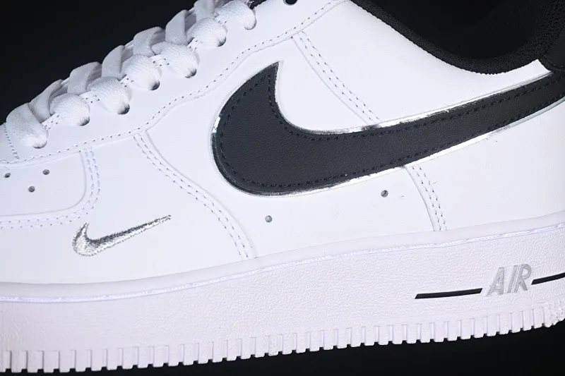All categories Nk Air Force 1 Air Force series Nk Air Force 1 Low Air Force low-top Nike Air Force 1'07 Low black and silver small hook Air Force 1 low-top casual sneakers ZH0316-109